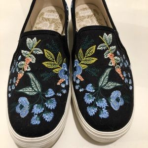 Keds x Rifle Paper slip on sneakers size 7